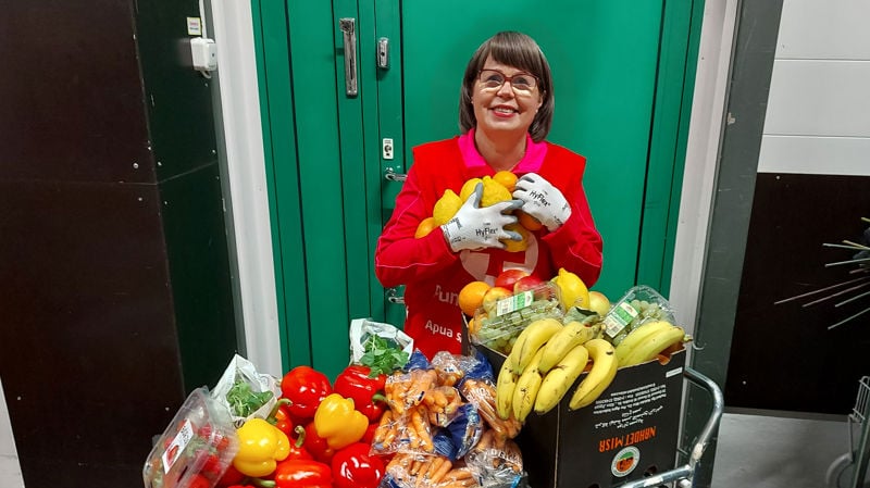 Food aid makes use of edible food waste